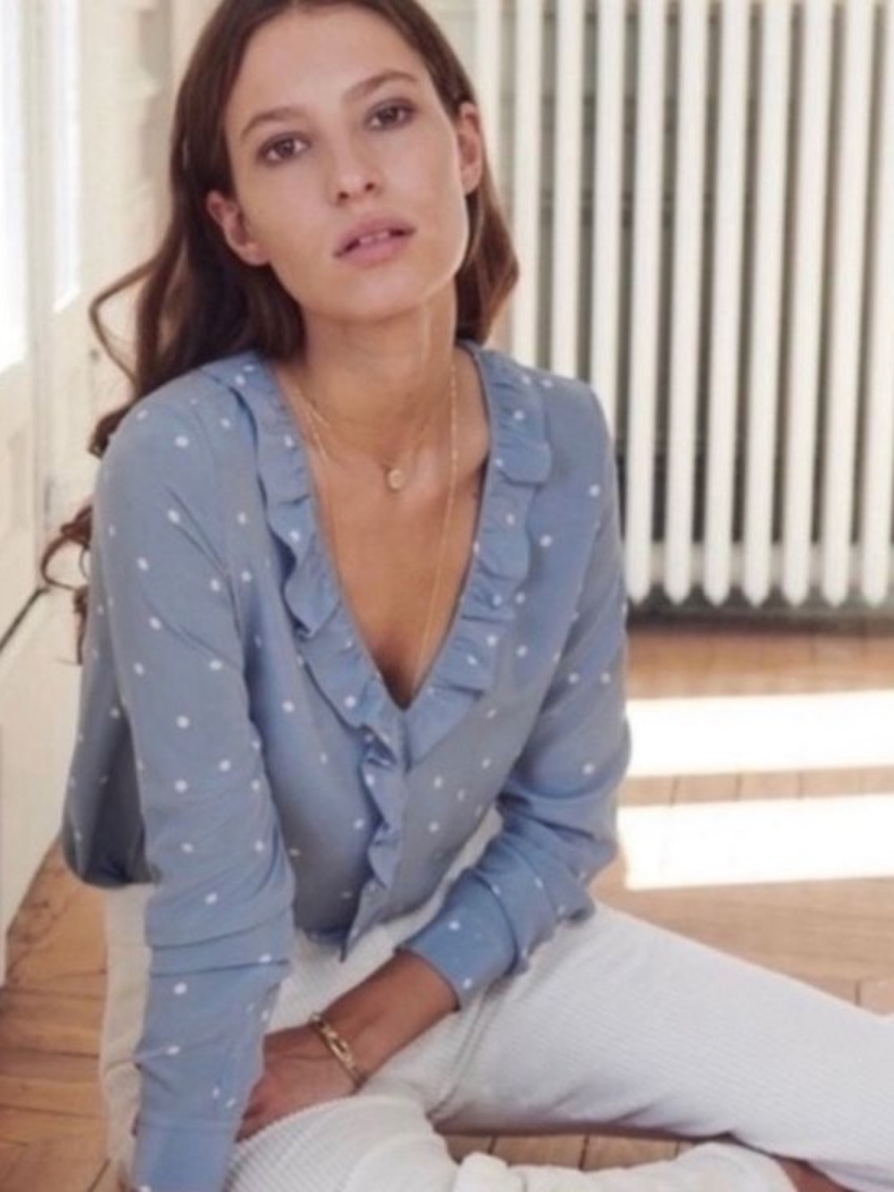 Sezane Capucine Silk Blouse NWOT